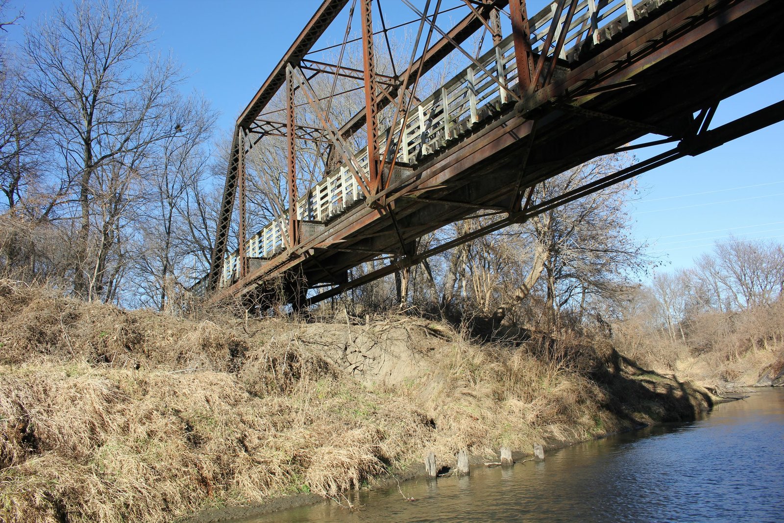 Looking north
